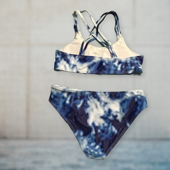 🟢5/$25 3-pc Bathing Suit Tie-dye Blue 8/10 - Picture 3 of 16